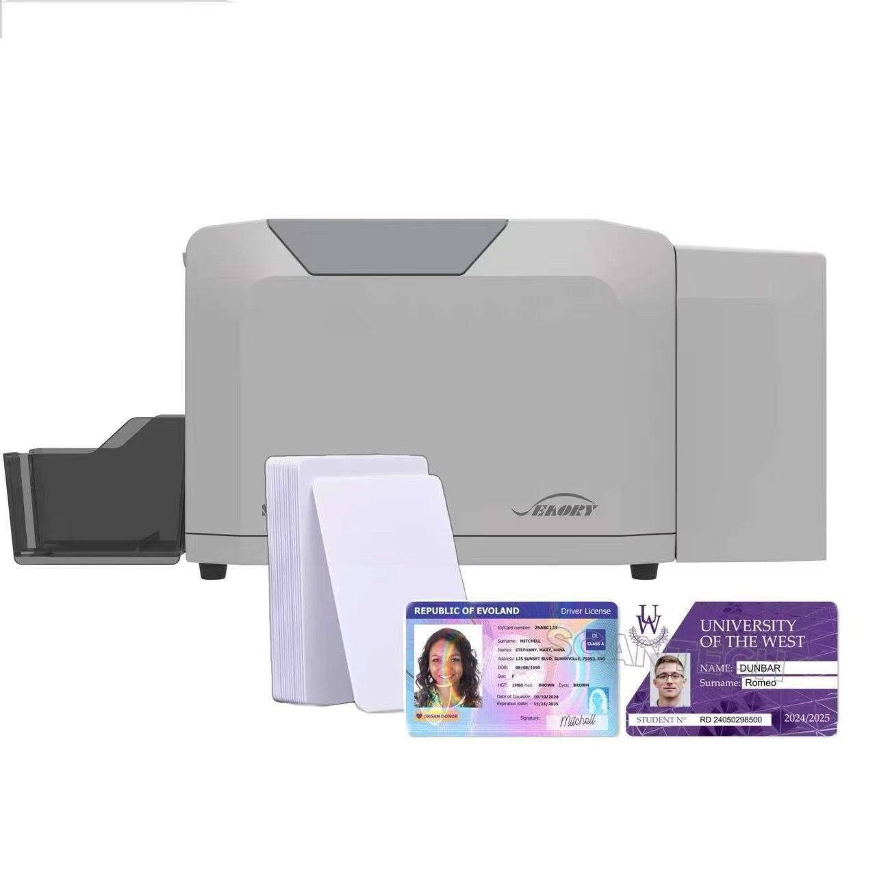 Commercial Ribbon Printing Machine - Impressora de Cartões de PVC Seaory