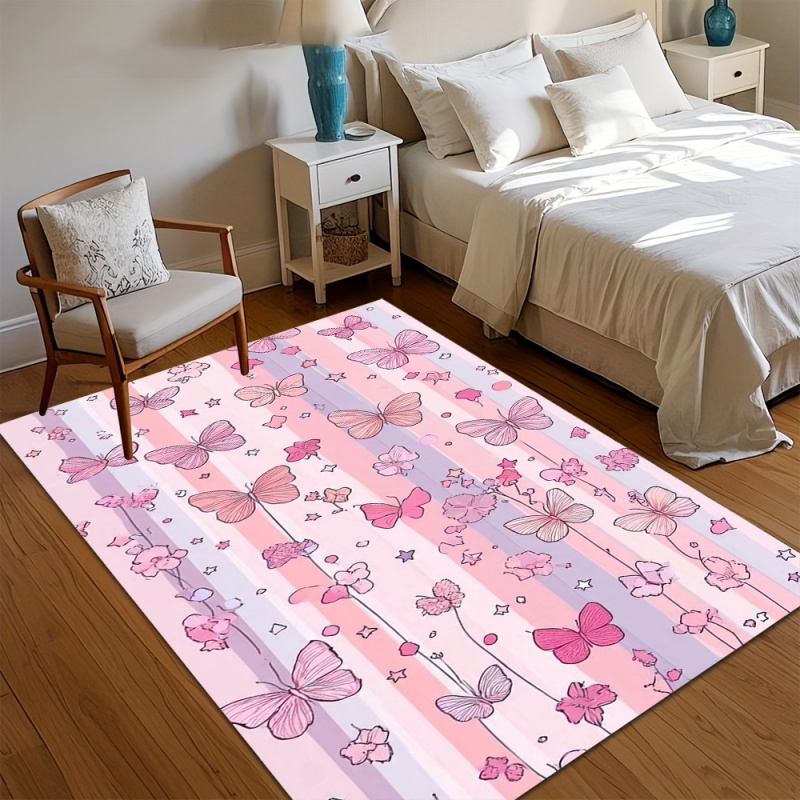 Tapete de Área Rosa Listrado c - Commercial Ribbon Printing Machine avaliação e preço